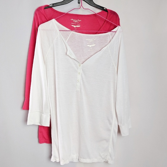 American Eagle Outfitters Tops - Bundle of 2 American Eagle Feather Light Shirts L